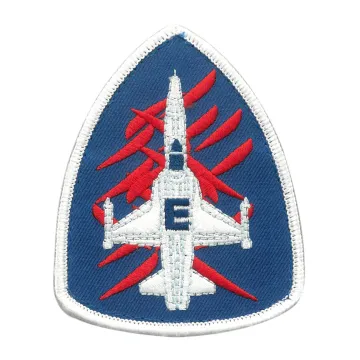 F-5E 戰鬥機臂章主商品展示照，獨家設計的雷虎特色臂章，以空軍雷虎小組歷史為底蘊，重現雷虎四代機的傲人風采。